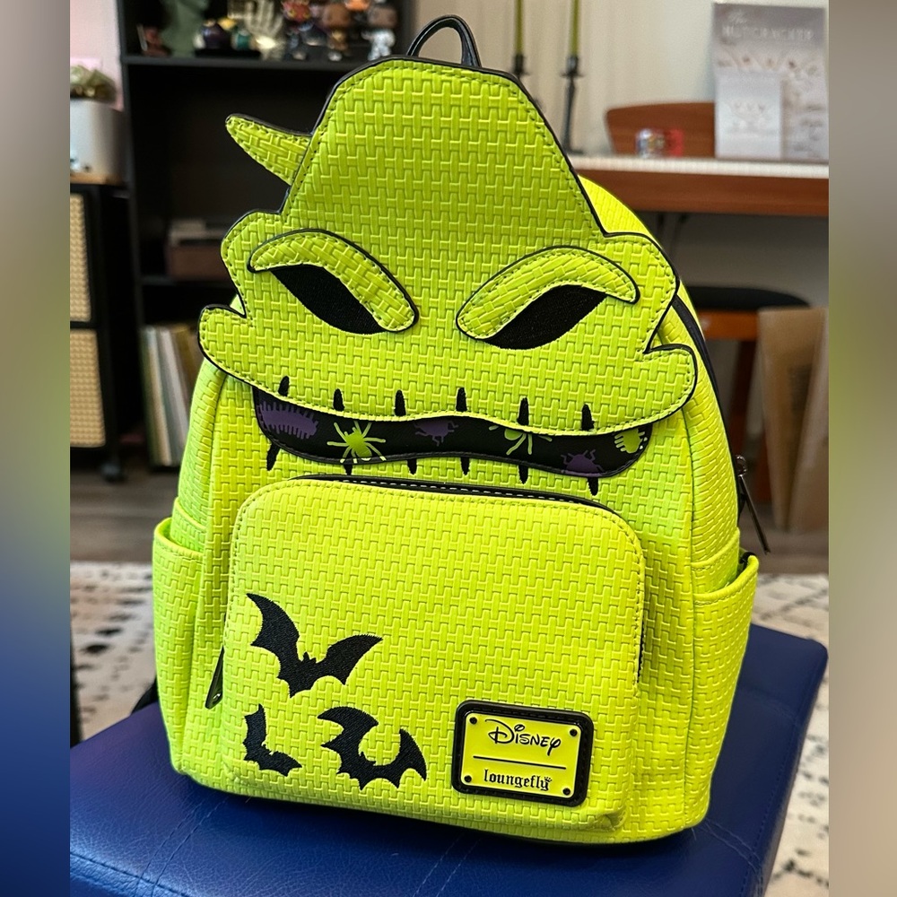 RARE Loungefly Disney Parks Oogie Boogie Bash NBC Backpack Glow In The Dark